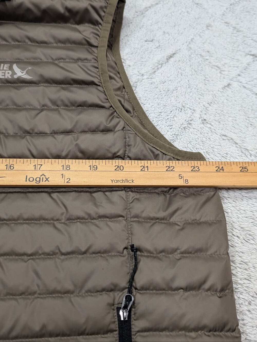 Eddie Bauer Vest Mens L Brown Bark Microlight 650 Down Puffer Quilted NEW - Picture 7 of 11